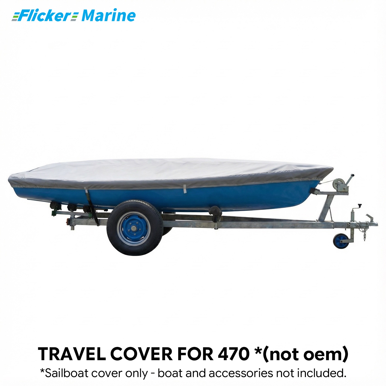 Sailboat Cover for 470 – Custom Fit Dinghy Cover for Storage, Docking & Trailering