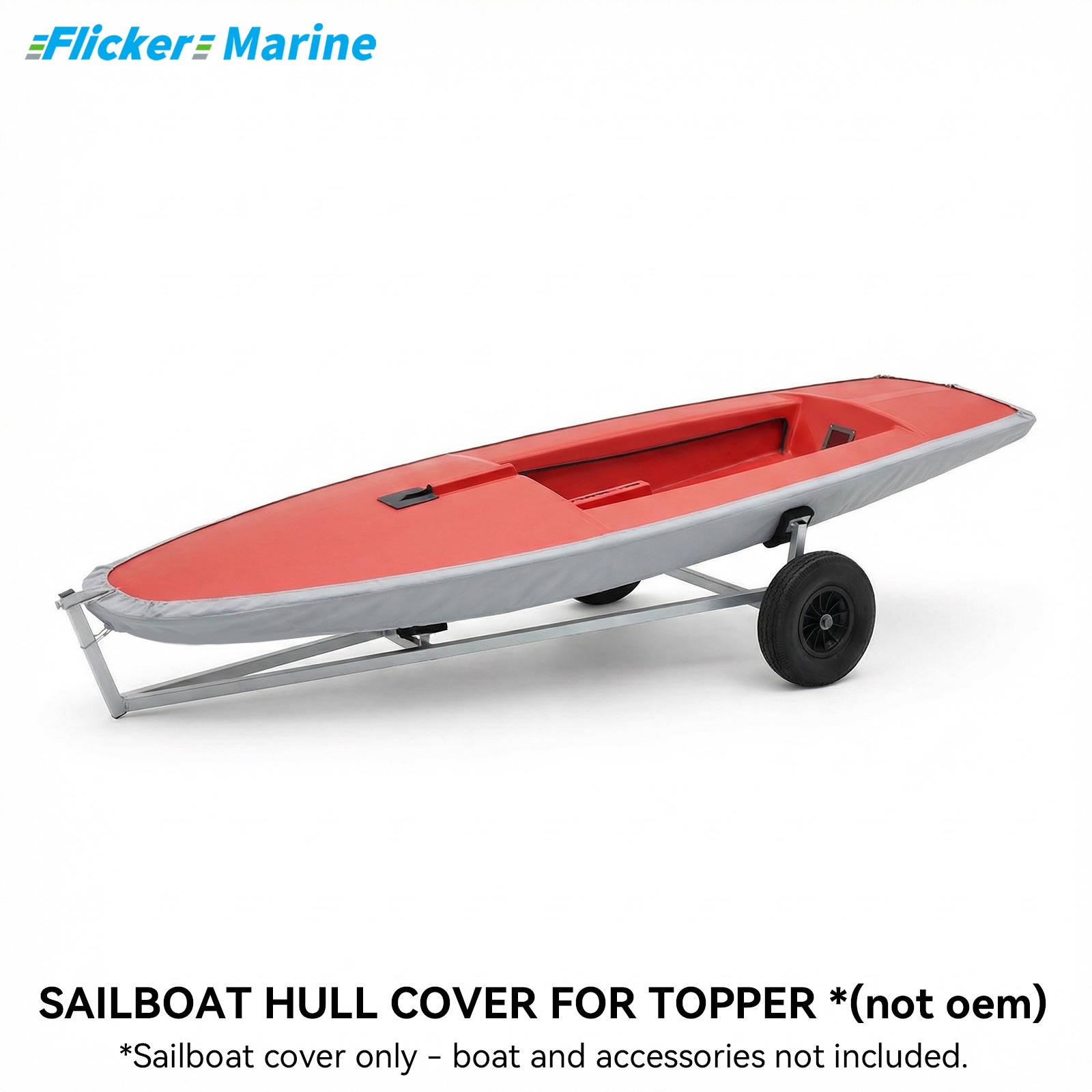 Sailboat Cover for Topper – Custom Fit Dinghy Cover for Storage, Docking & Trailering