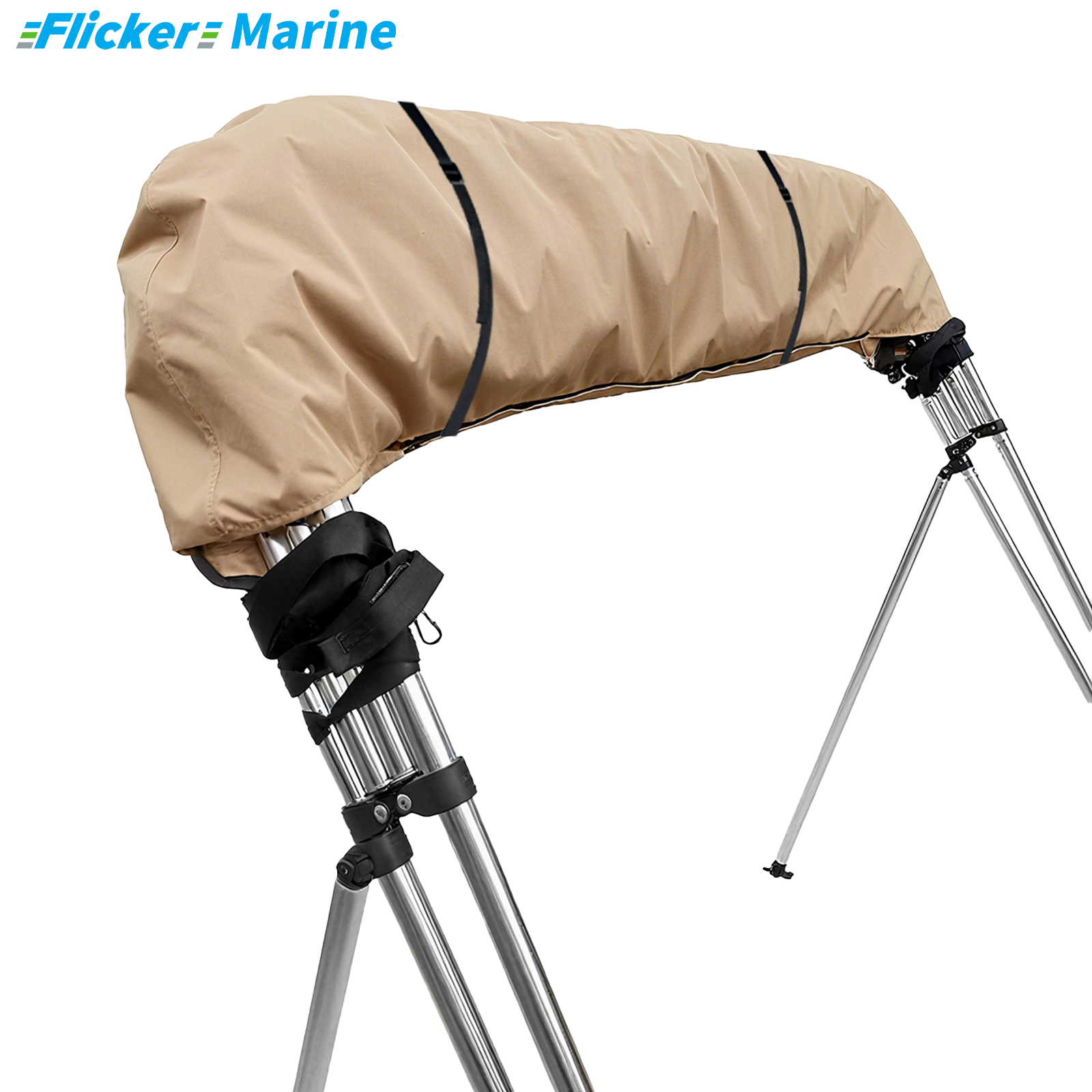 Bimini Top Cover, UV Resistant Polyester Boat Canopy Cover, Marine Protective Cover for Bimini Tops, Reinforced Stitching and Secure Fit