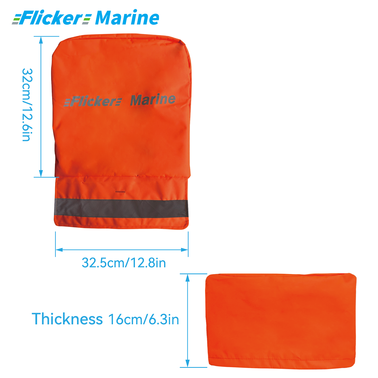 Flicker High-Visibility Propeller Safety Cover – Reflective, Weather-Resistant Guard for Outboard Motors【Size Customization Available】