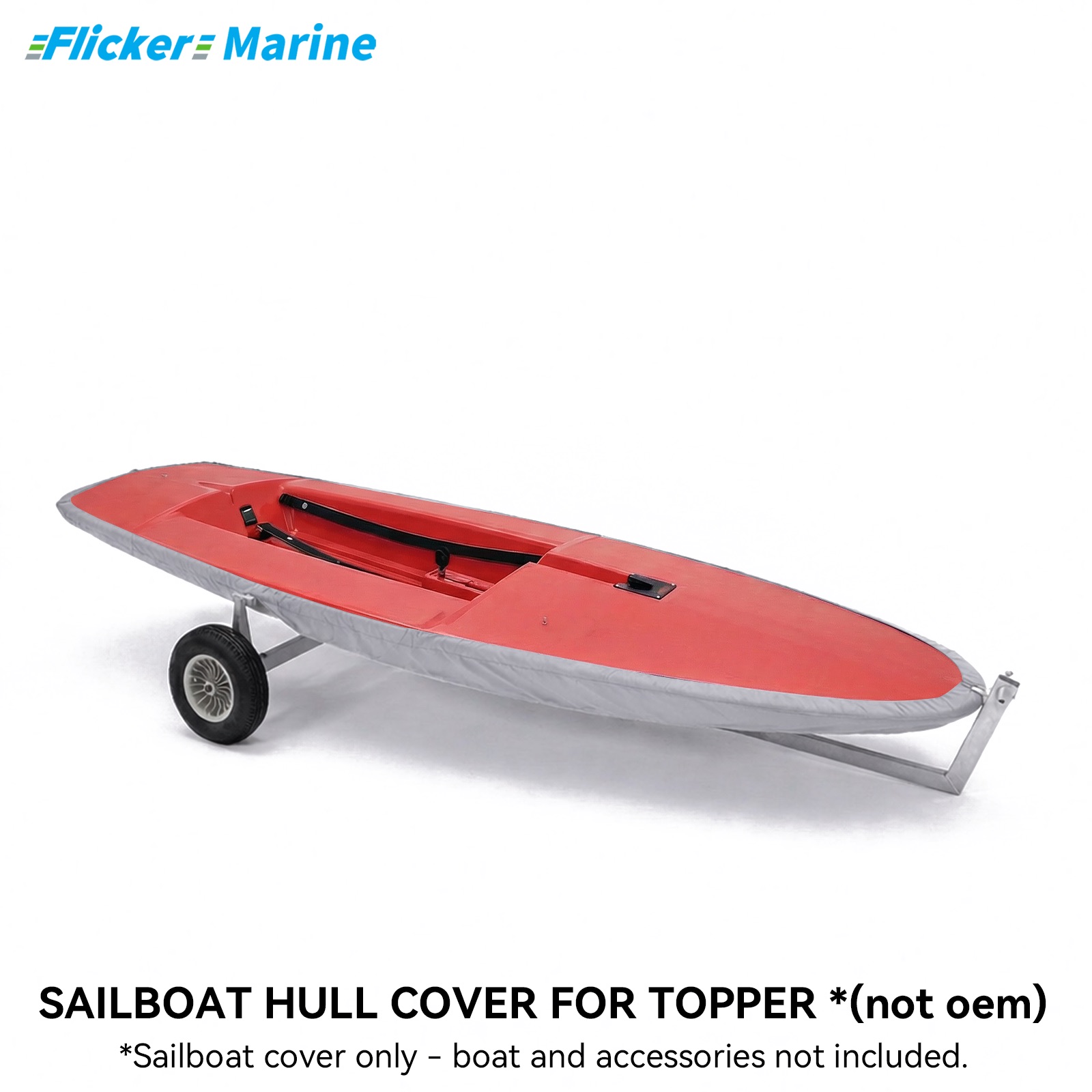 Sailboat Cover for Topper – Custom Fit Dinghy Cover for Storage, Docking & Trailering