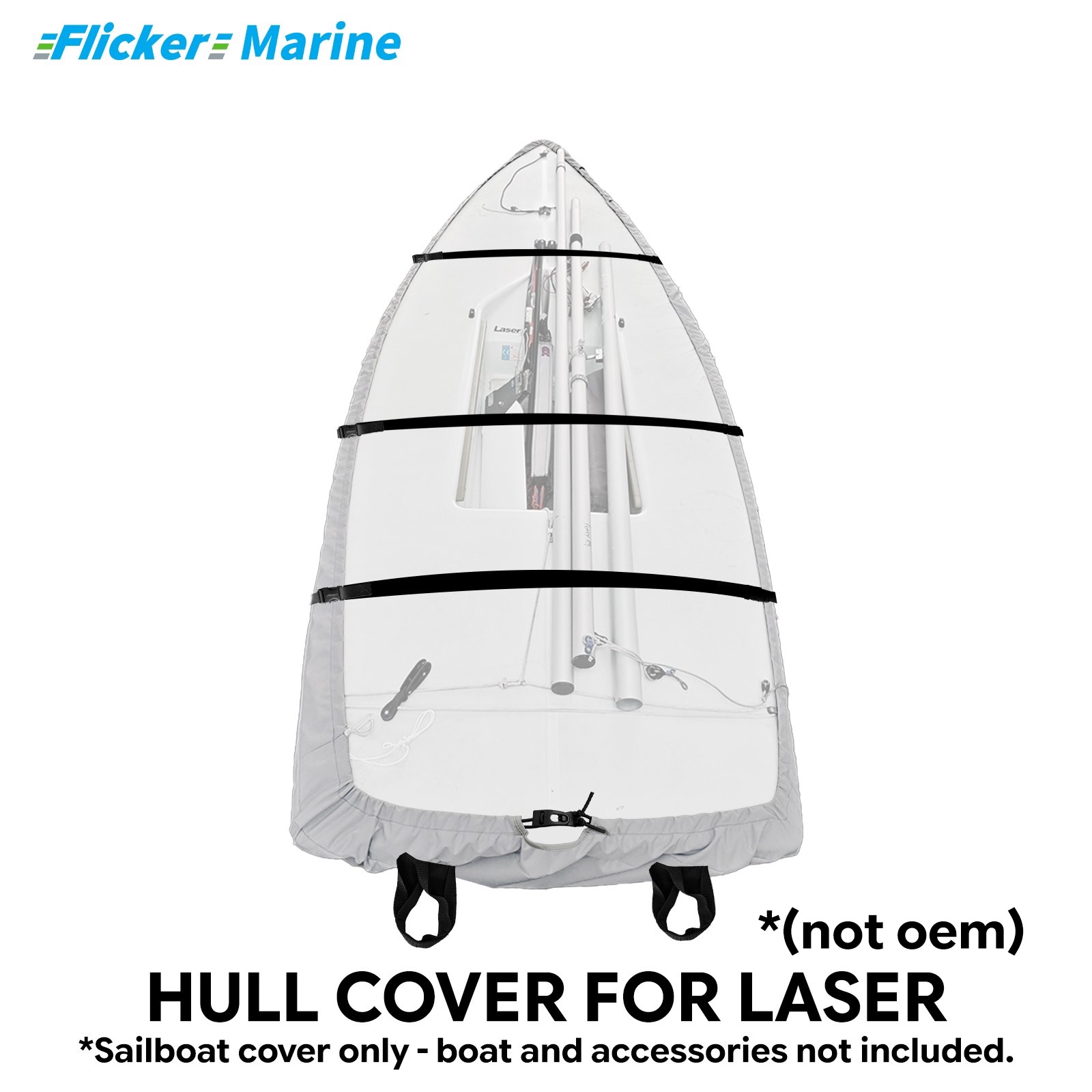 Sailboat Cover for Laser – Custom Fit Dinghy Cover for Storage, Docking & Trailering