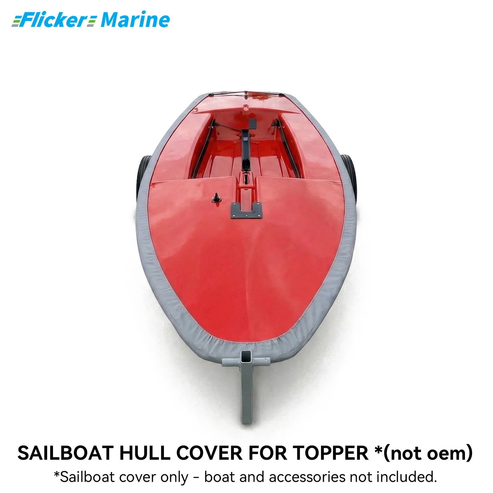 Sailboat Cover for Topper – Custom Fit Dinghy Cover for Storage, Docking & Trailering