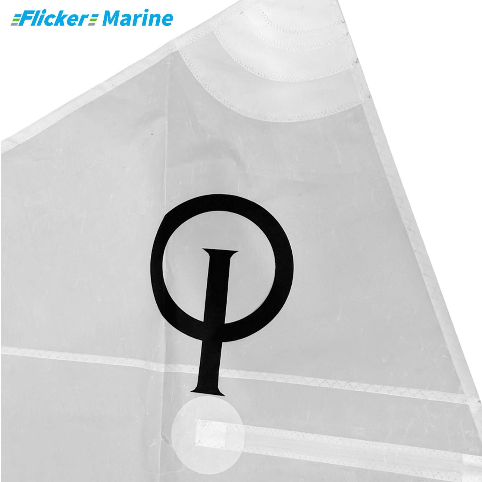 FLICKER Training Sail for Optimist, Durable Polyester Practice Sail, Lightweight Sailing Training Equipment