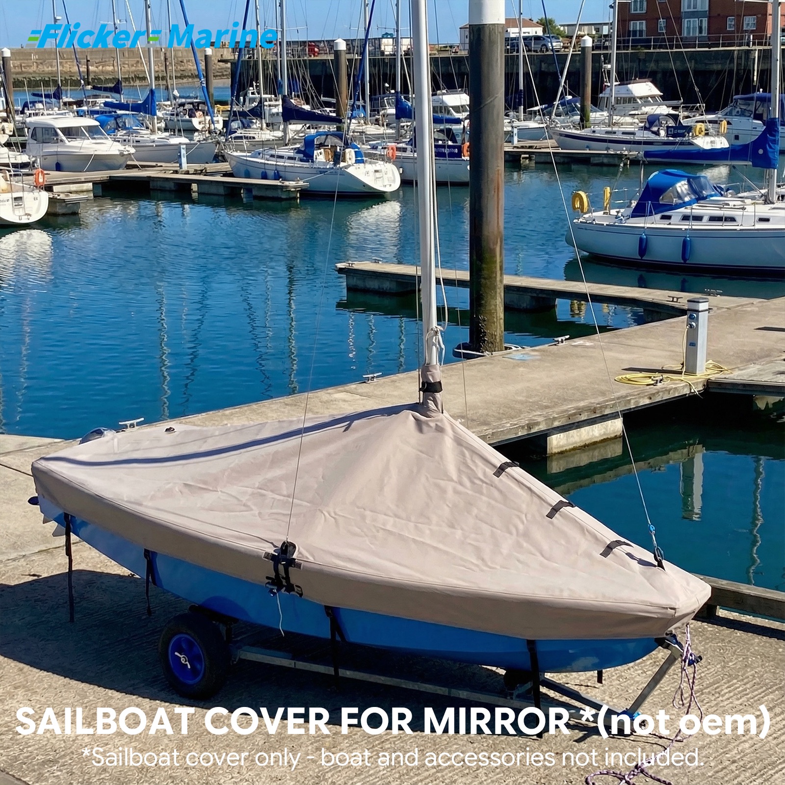 Sailboat Cover for Mirror – Custom Fit Dinghy Cover for Storage, Docking & Trailering