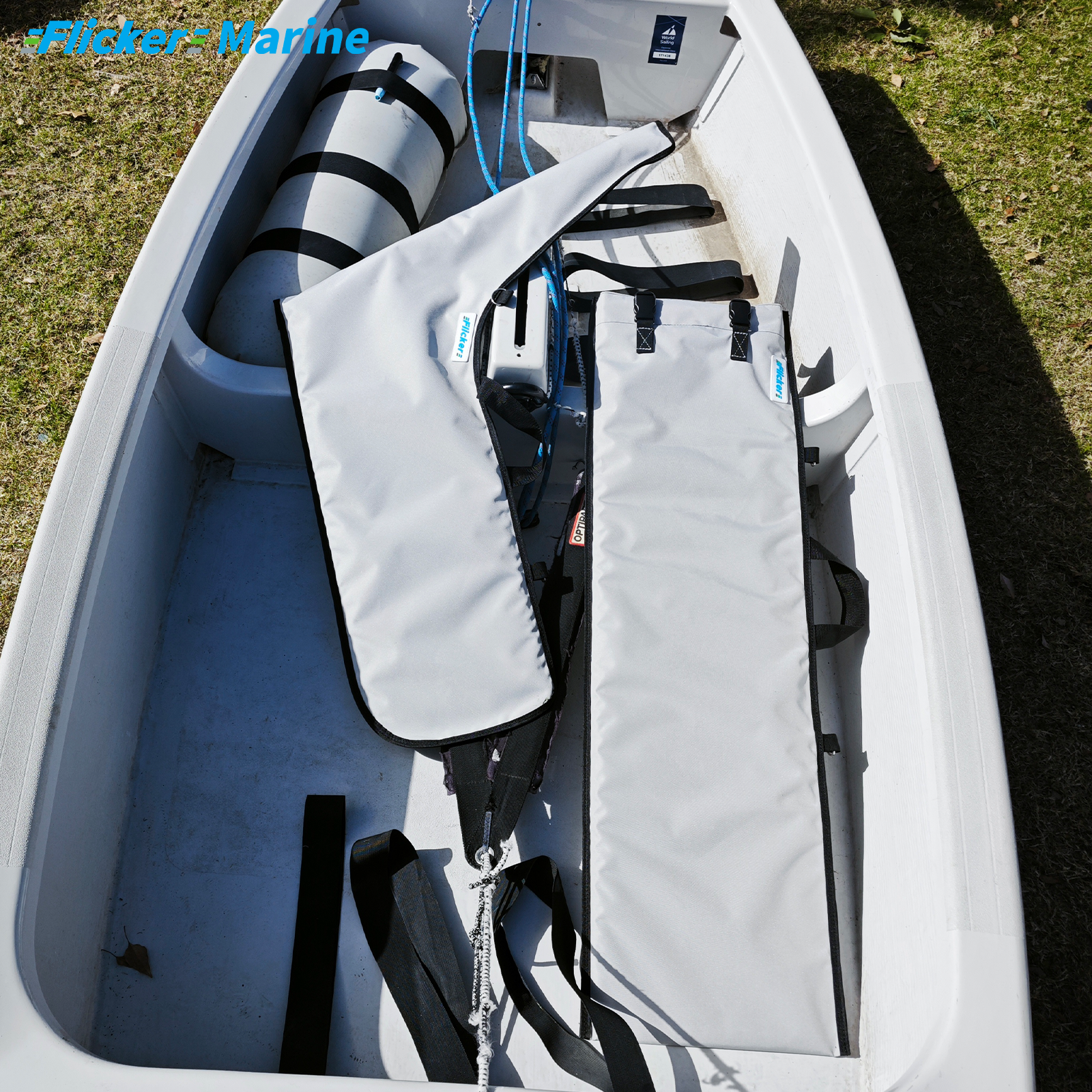 Sailboat Cover for Optimist – Custom Fit Dinghy Cover for Storage, Docking & Trailering