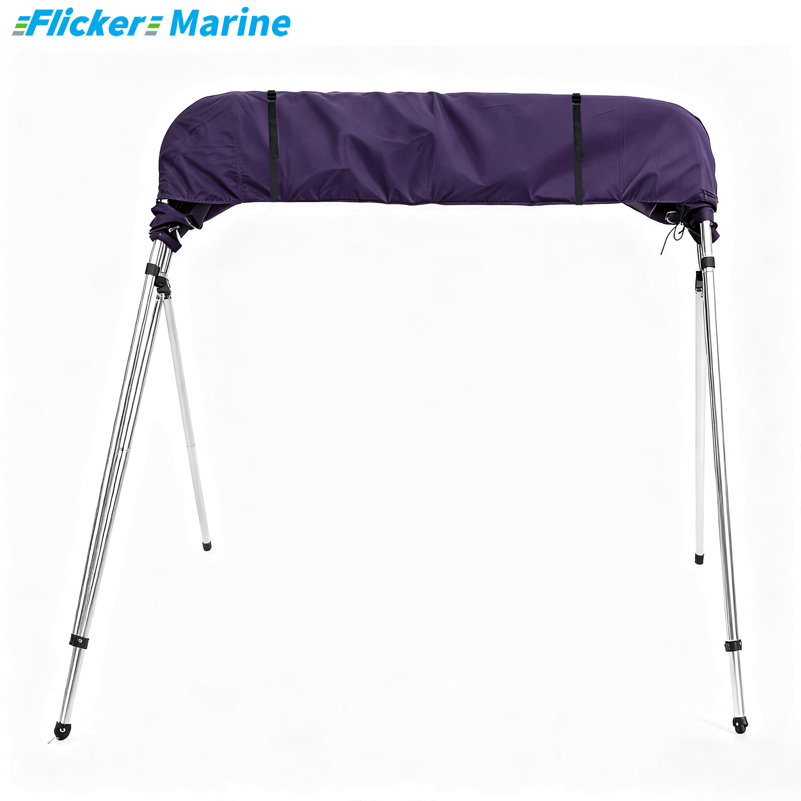 Bimini Top Cover, UV Resistant Polyester Boat Canopy Cover, Marine Protective Cover for Bimini Tops, Reinforced Stitching and Secure Fit