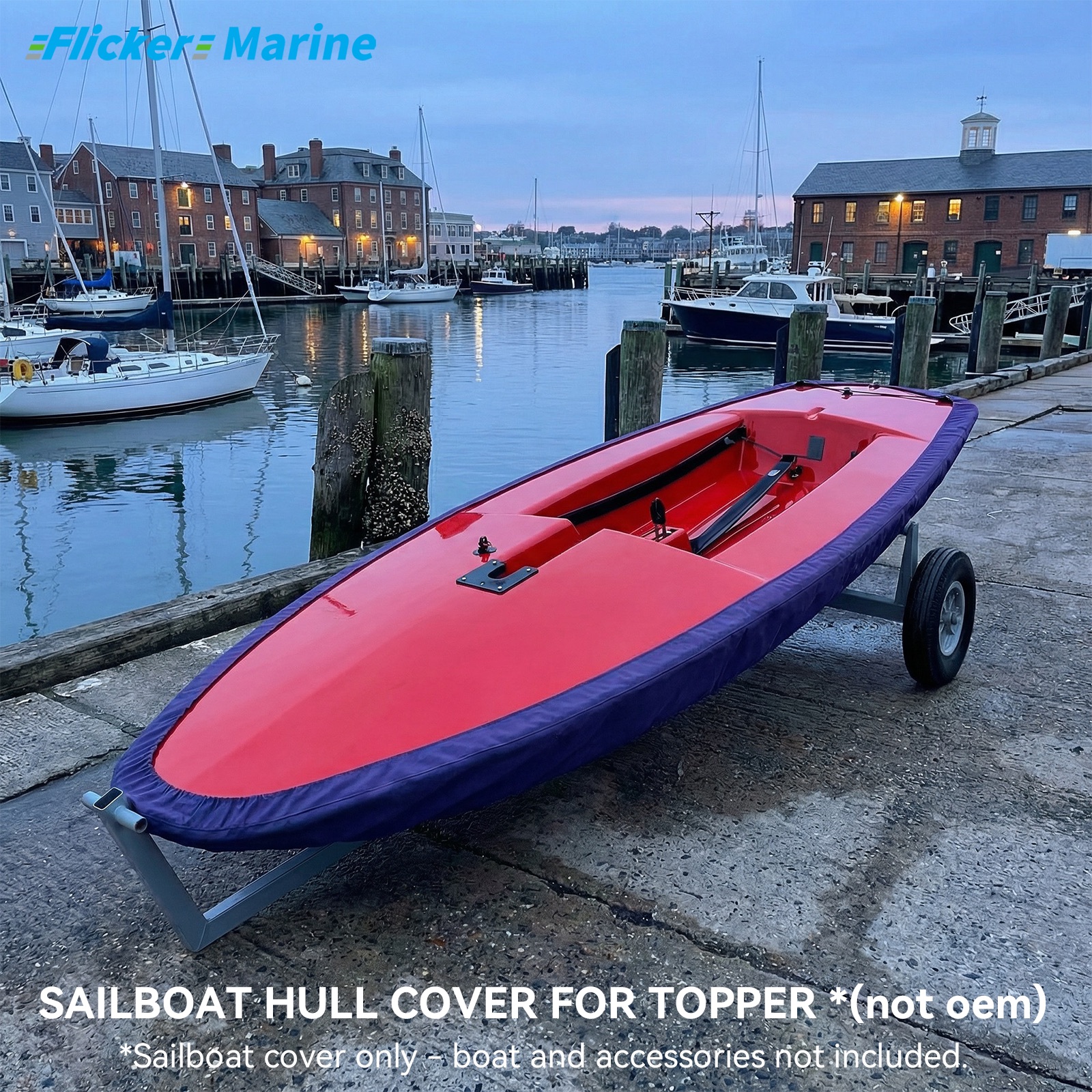 Sailboat Cover for Topper – Custom Fit Dinghy Cover for Storage, Docking & Trailering