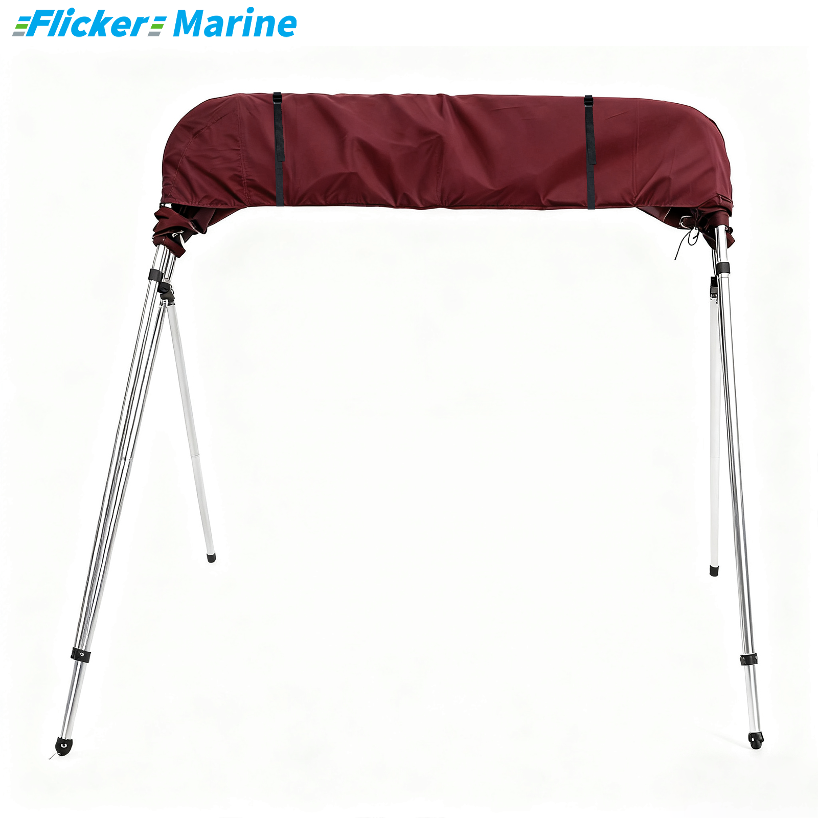 Bimini Top Cover, UV Resistant Polyester Boat Canopy Cover, Marine Protective Cover for Bimini Tops, Reinforced Stitching and Secure Fit