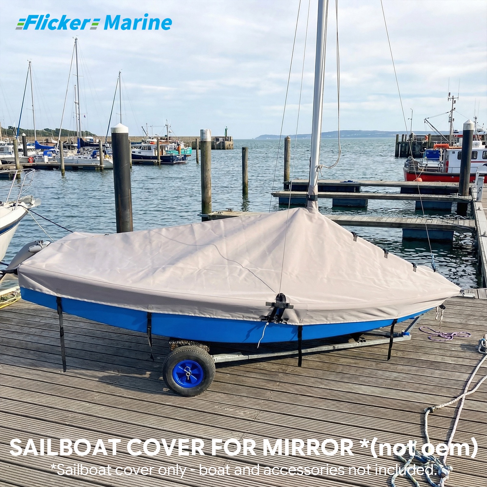 Sailboat Cover for Mirror – Custom Fit Dinghy Cover for Storage, Docking & Trailering