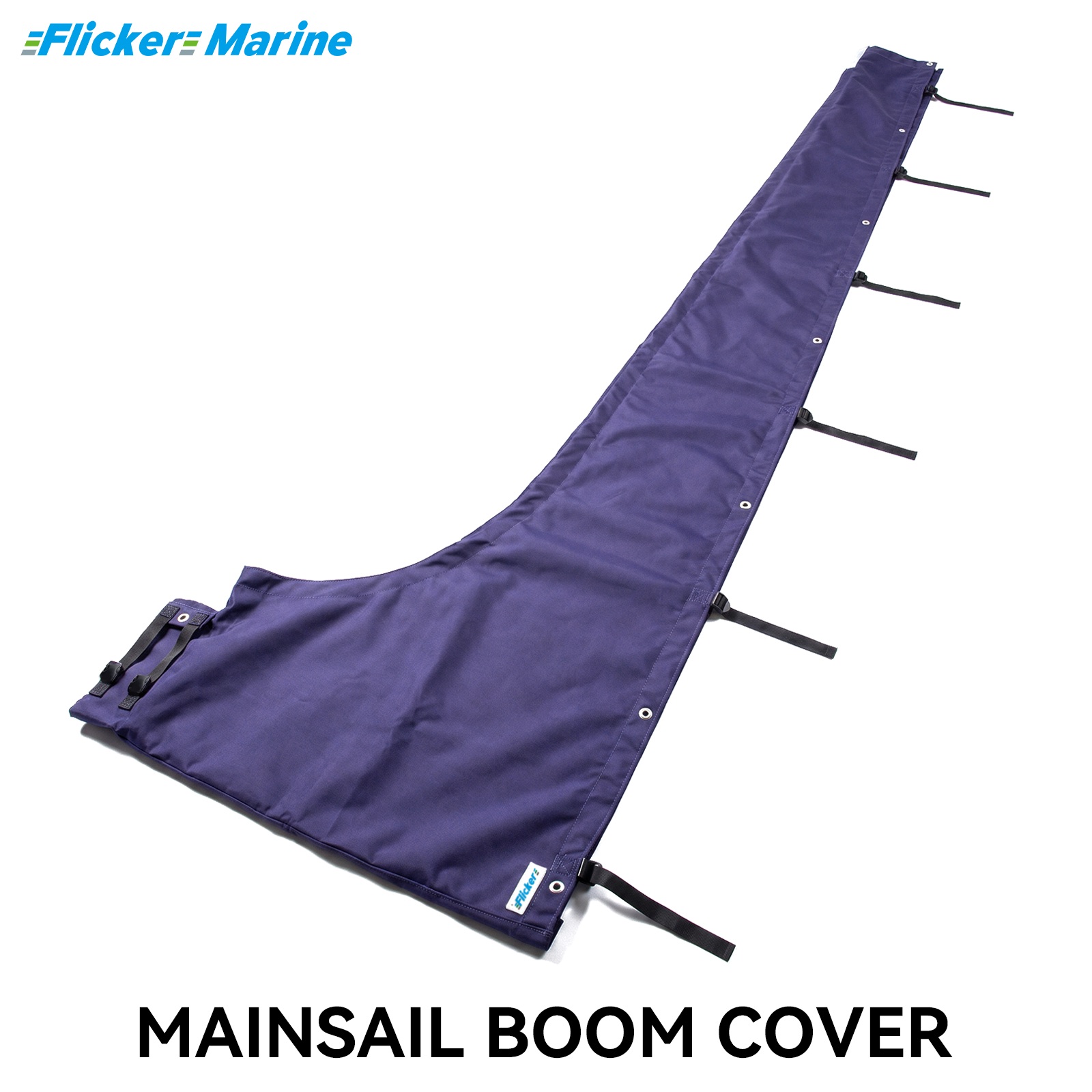 Mainsail Boom Cover, UV Resistant Polyester Sail Cover for Sailboat Boom, Reinforced Stitching, Weather Protection and Easy Storage