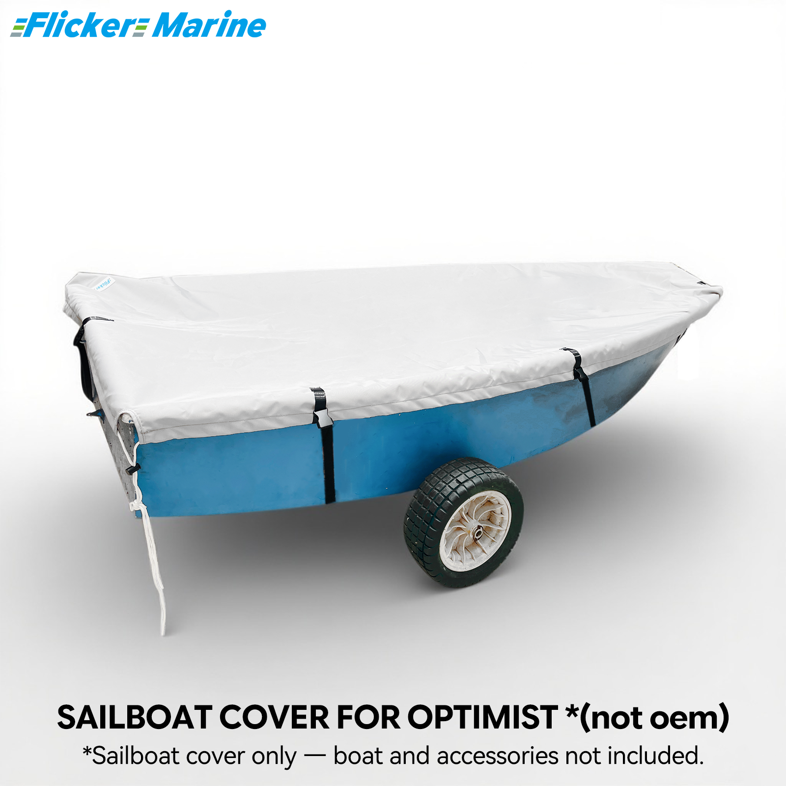Sailboat Cover for Optimist – Custom Fit Dinghy Cover for Storage, Docking & Trailering