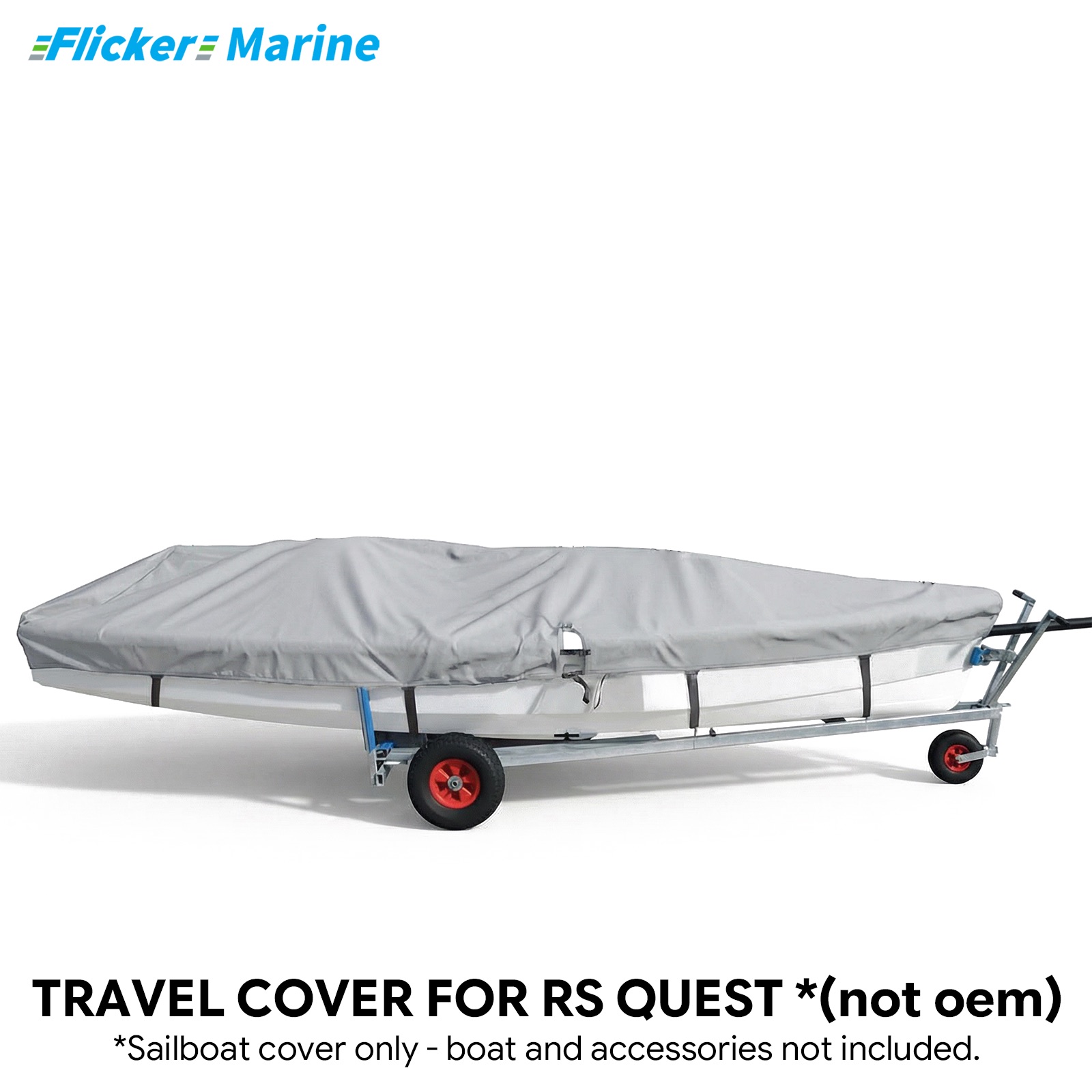 Sailboat Cover for RS Quest – Custom Fit Dinghy Cover for Storage, Docking & Trailering