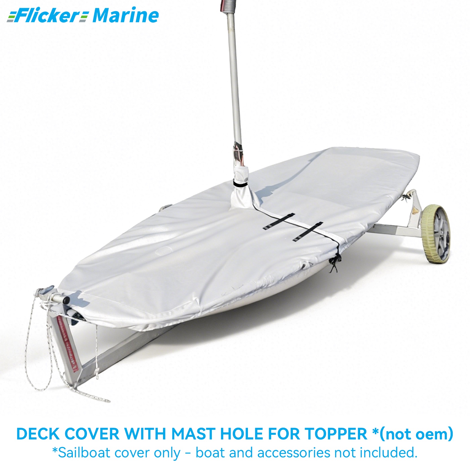 Sailboat Cover for Topper – Custom Fit Dinghy Cover for Storage, Docking & Trailering