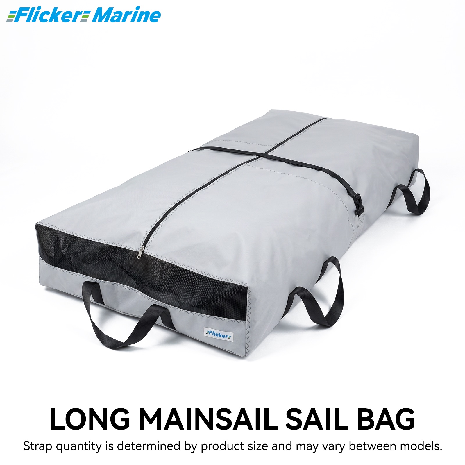 Long Mainsail Storage Bag, UV Resistant Polyester Sail Bag for Sailboats, Reinforced Stitching, Lightweight Foldable Design for Sail Storage and Transport