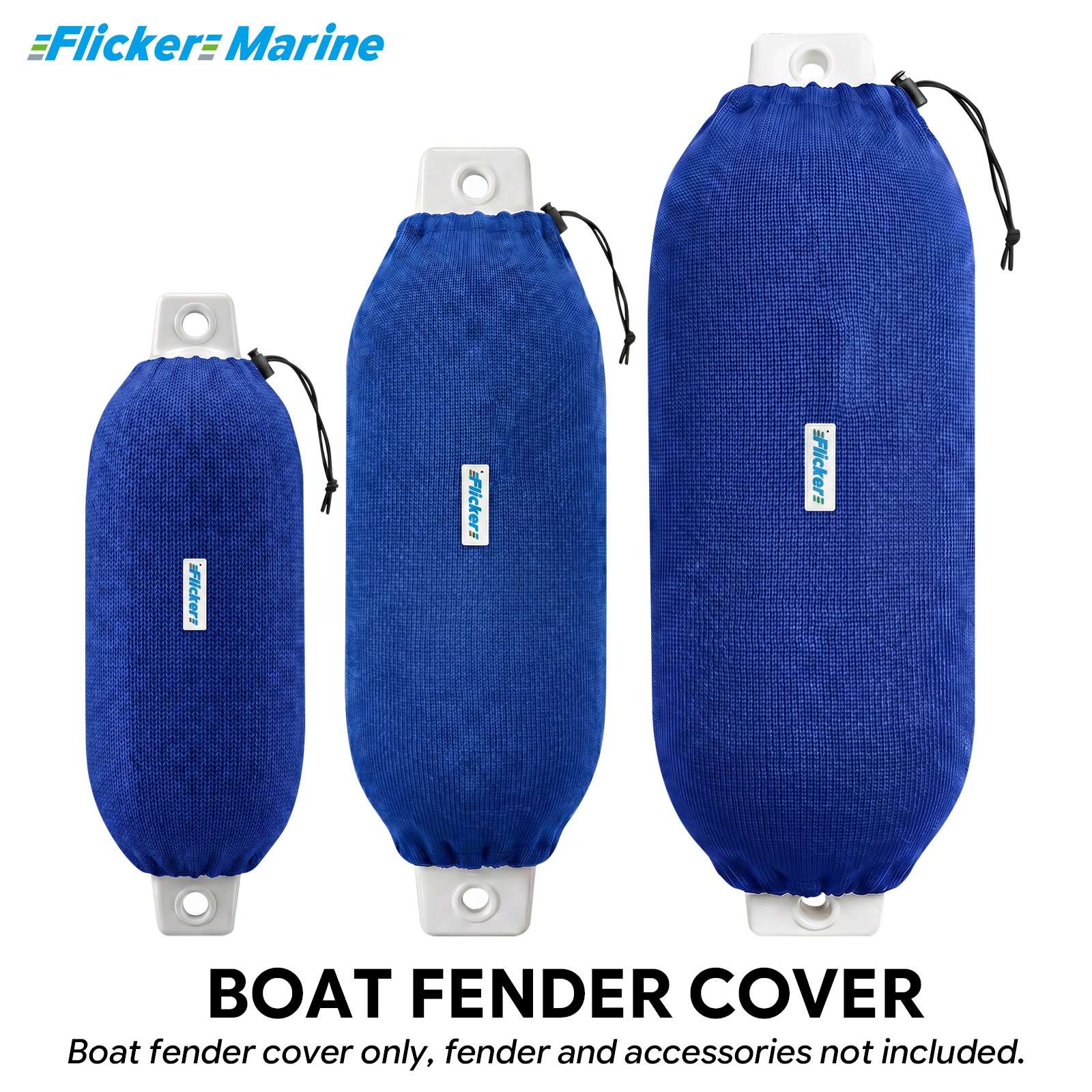 Flicker Royal Blue Boat Fender Cover Acrylic Marine Protective Cover for Yacht Boat Fenders 7 Sizes