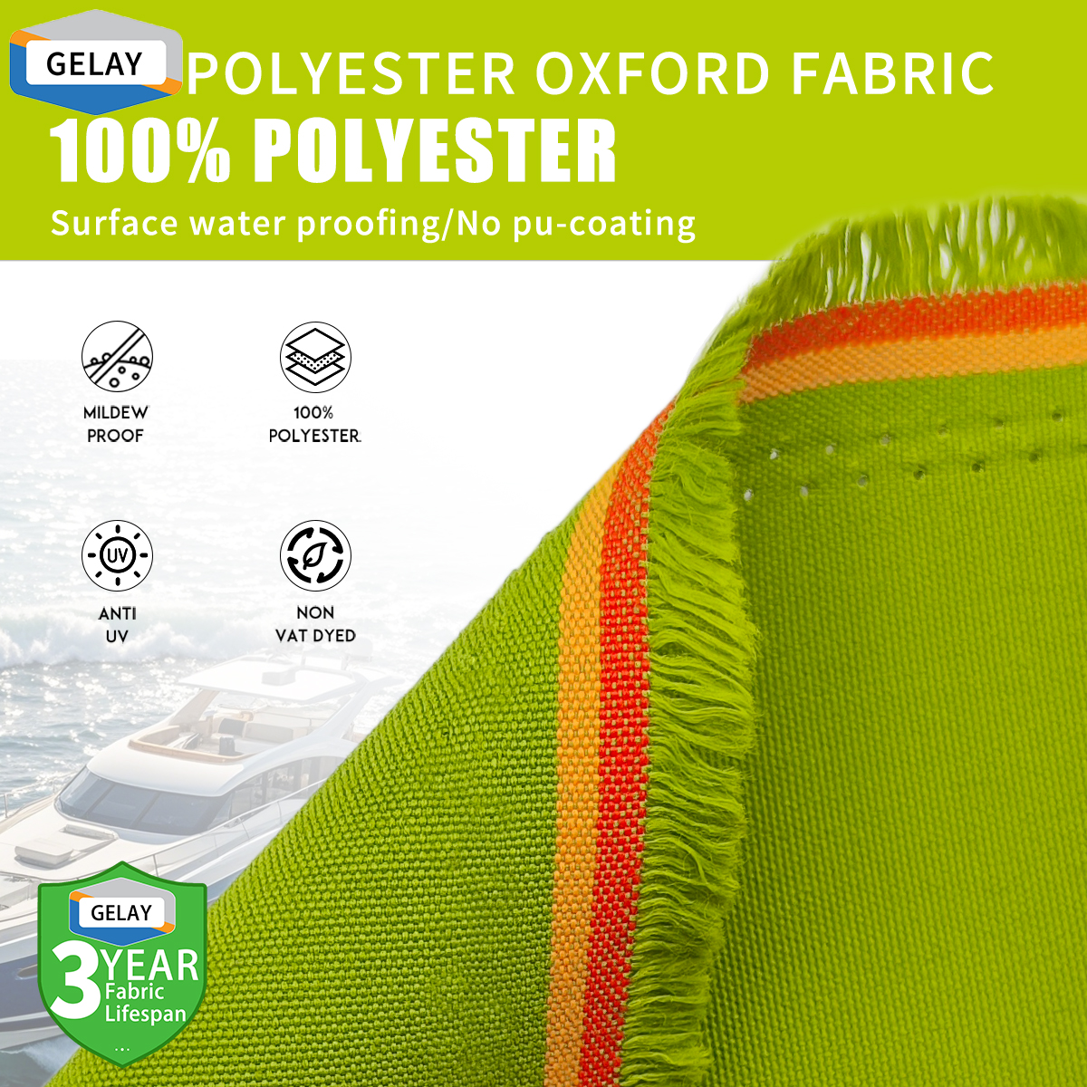 Gelay Fabric Basic Style Cover – Exquisite Craftsmanship, Fine Stitching, 4 Colors, 9 Sizes