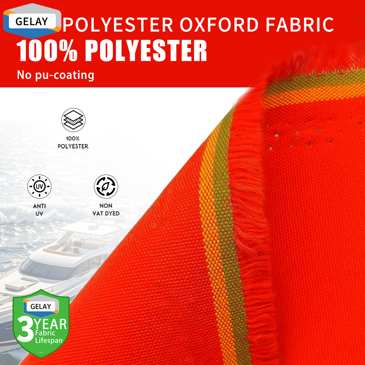 Gelay Fabric Basic Style Cover – Exquisite Craftsmanship, Fine Stitching, 4 Colors, 9 Sizes