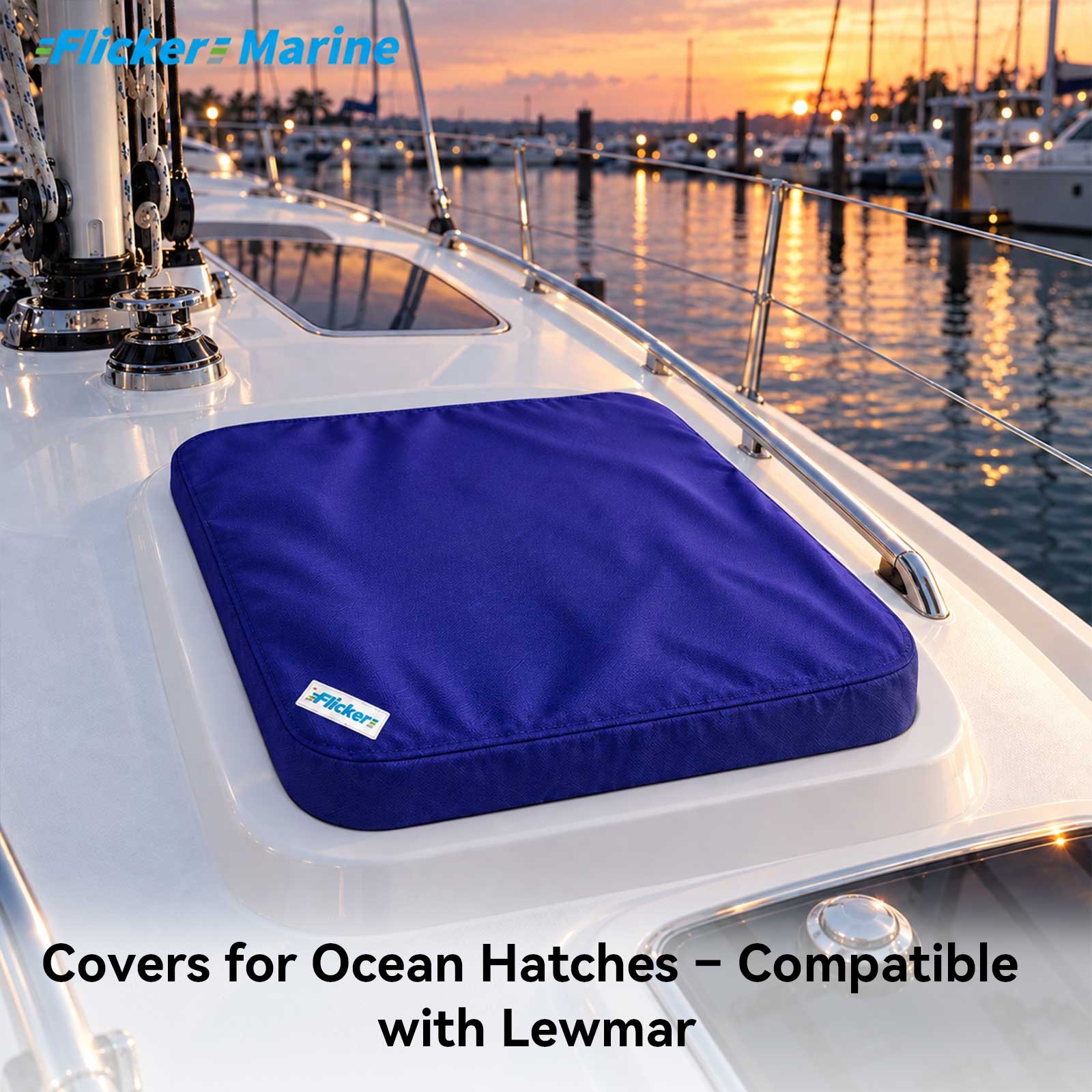 Lewmar Ocean Hatch Covers – UV-Resistant Marine Hatch Sun Covers