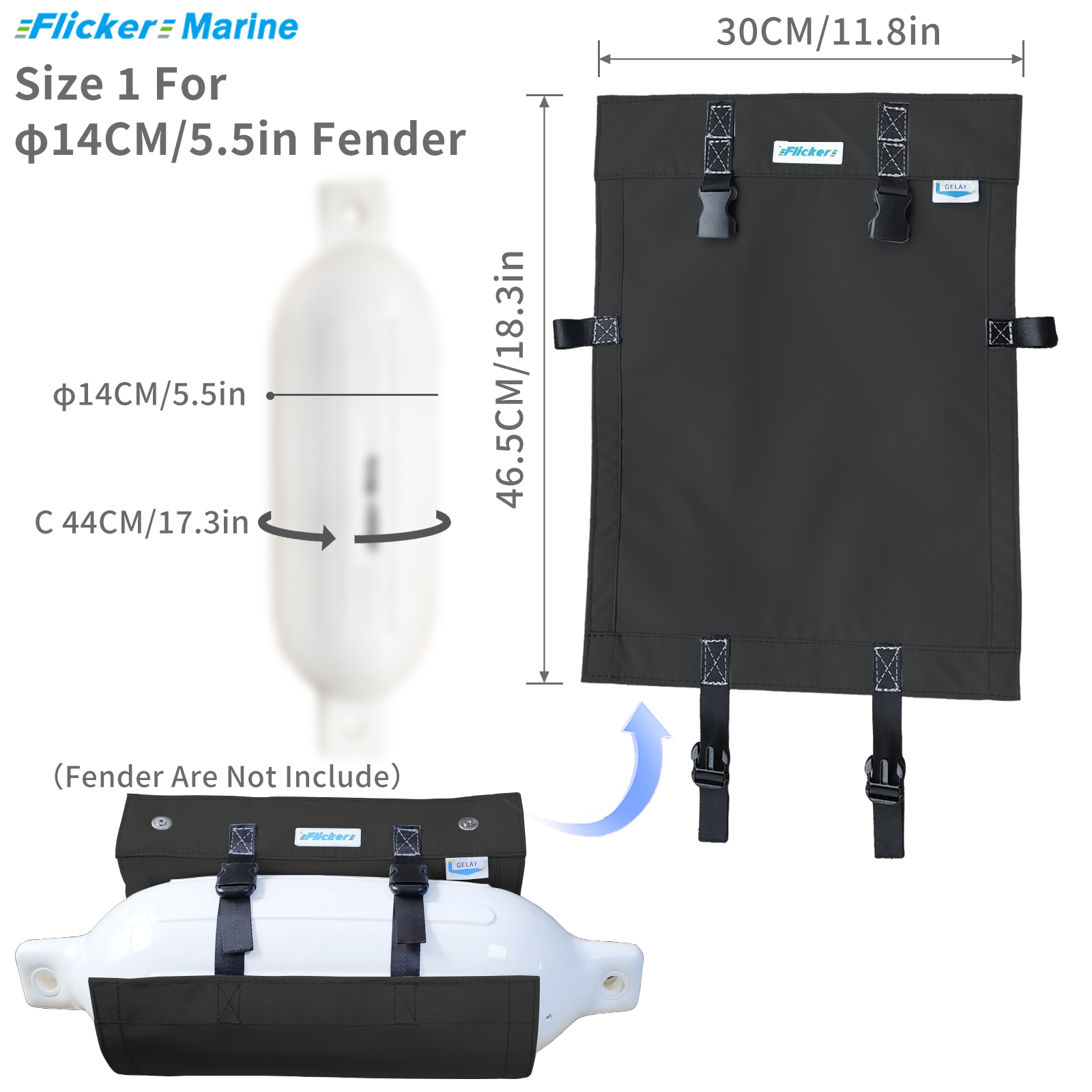 Various Types And Sizes of Fender Holster, Boat Fender Holder, Polyester Material with High Color Fastness to Provide Better Protection for The Boat And Adhesive Backing to Protect The Internal Contents