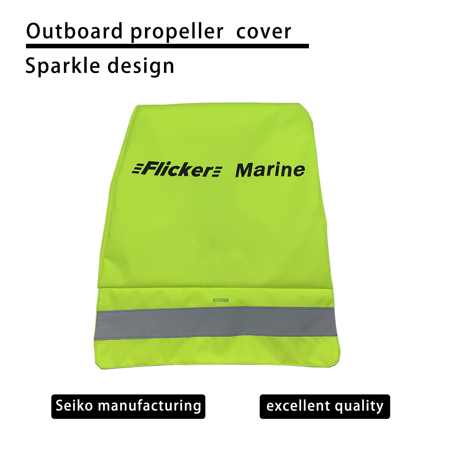 Flicker High-Visibility Propeller Safety Cover – Reflective, Weather-Resistant Guard for Outboard Motors【Size Customization Available】