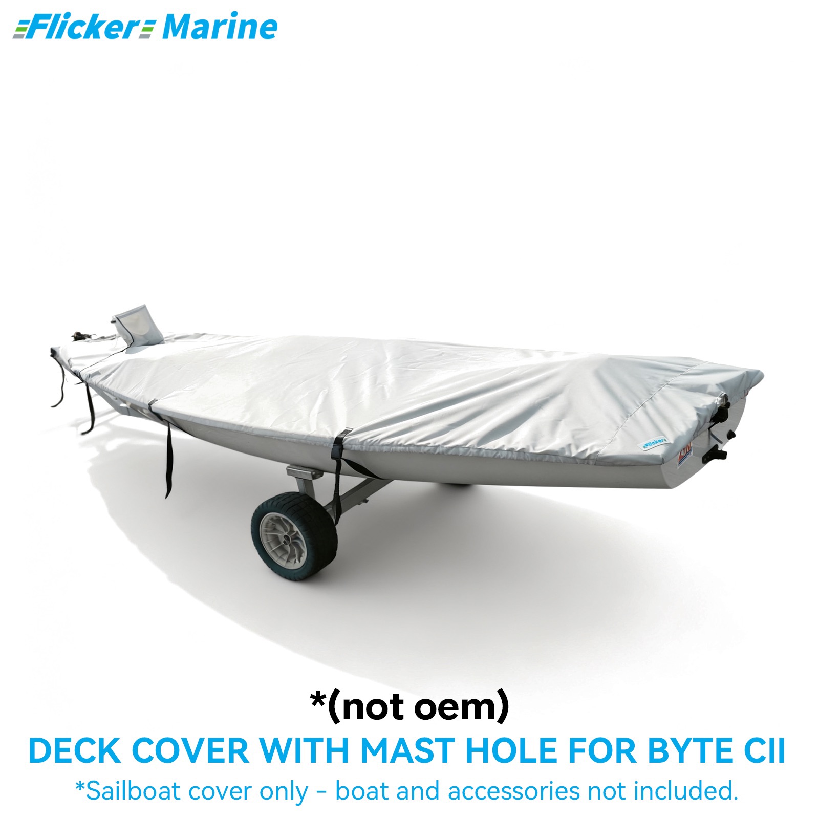 Sailboat Cover for Byte CII – Custom Fit Dinghy Cover for Storage, Docking & Trailering