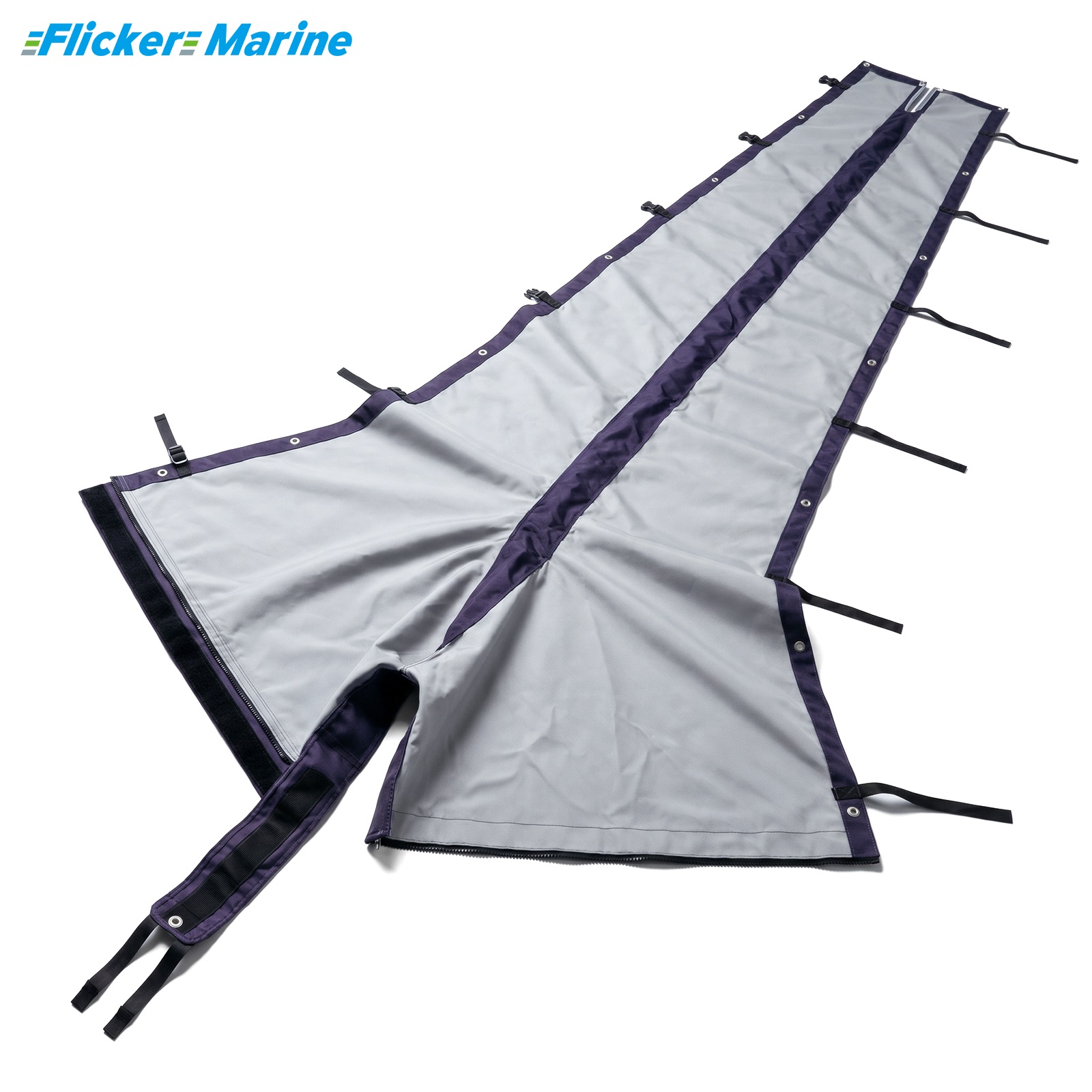 Mainsail Boom Cover, UV Resistant Polyester Sail Cover for Sailboat Boom, Reinforced Stitching, Weather Protection and Easy Storage