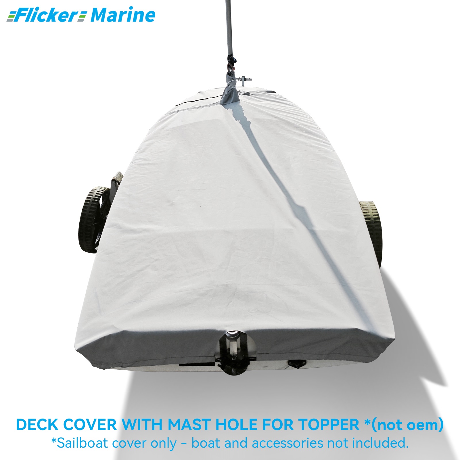 Sailboat Cover for Topper – Custom Fit Dinghy Cover for Storage, Docking & Trailering