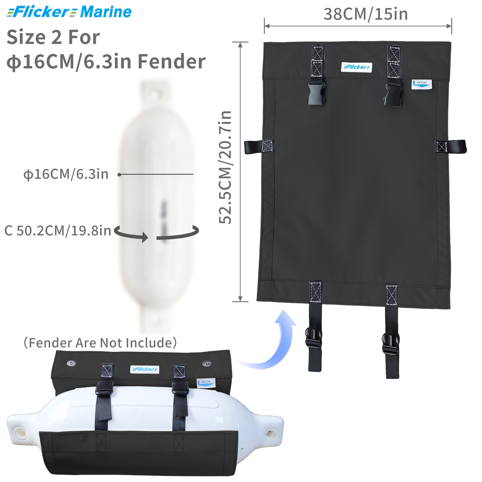 Various Types And Sizes of Fender Holster, Boat Fender Holder, Polyester Material with High Color Fastness to Provide Better Protection for The Boat And Adhesive Backing to Protect The Internal Contents