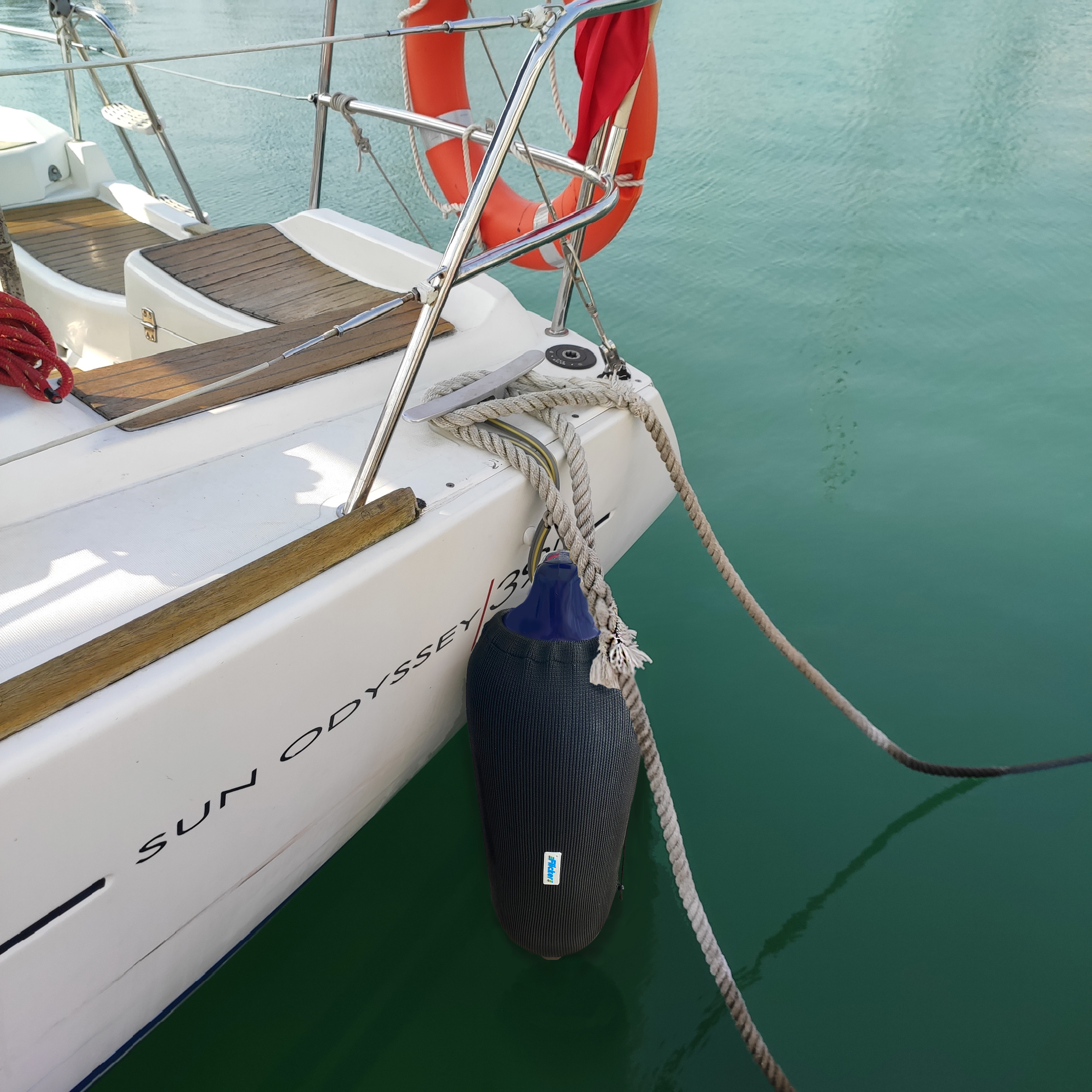 Black Boat Fender Covers