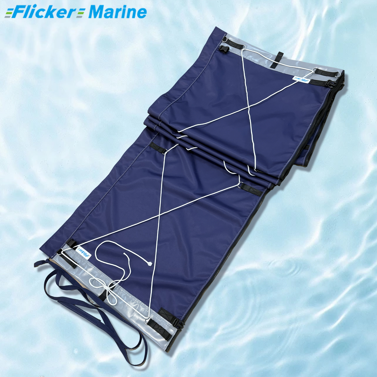 Flicker Furling Jib Sock – All-Weather Headsail Cover with UV Protection (Multiple Sizes)【Size Customization Available】
