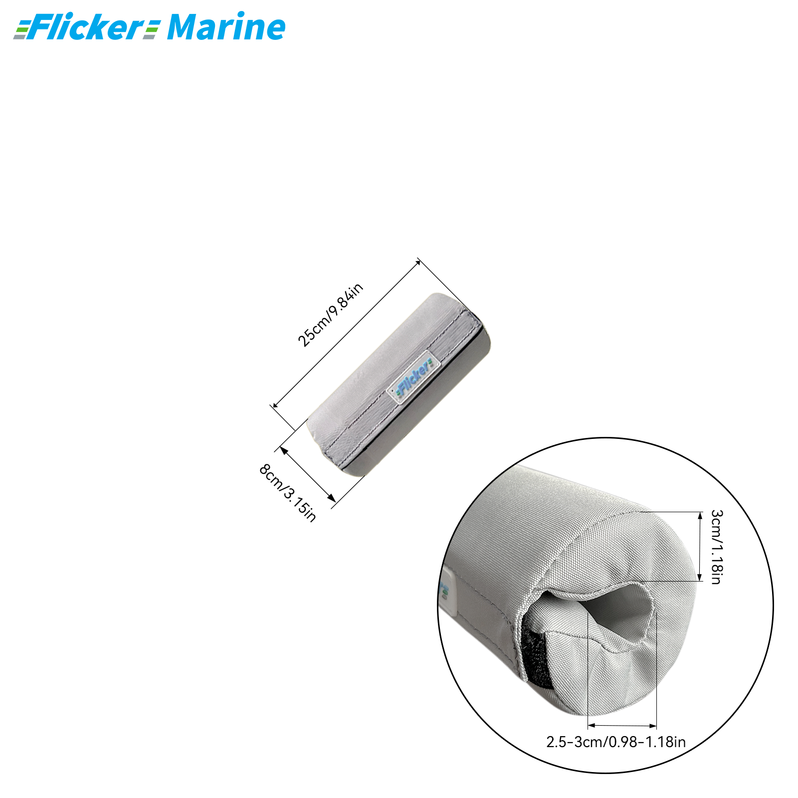 Marine Foam Rail Padding Cover, Thickened Boat Lifeline Foam Protector, UV Resistant Cushion Sleeve for Sailboat and Yacht Railings
