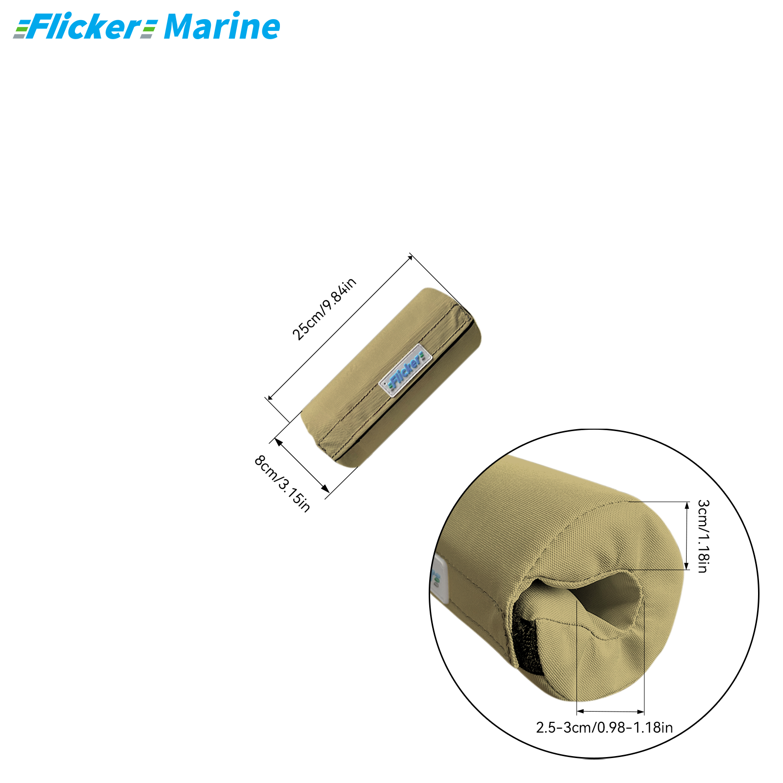 Marine Foam Rail Padding Cover, Thickened Boat Lifeline Foam Protector, UV Resistant Cushion Sleeve for Sailboat and Yacht Railings