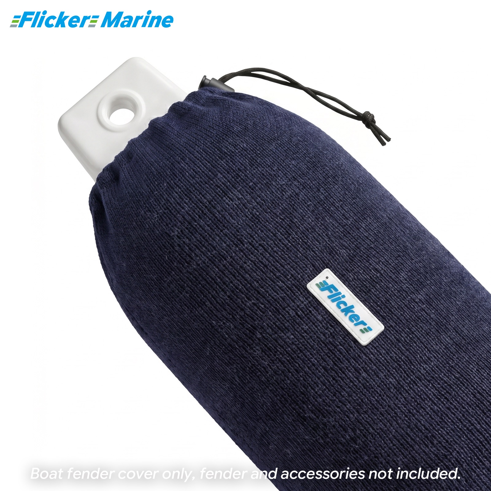 Flicker Navy Blue Marine Boat Fender Cover Acrylic Protective Sleeve for Yacht and Boat Fenders 7 Size Options