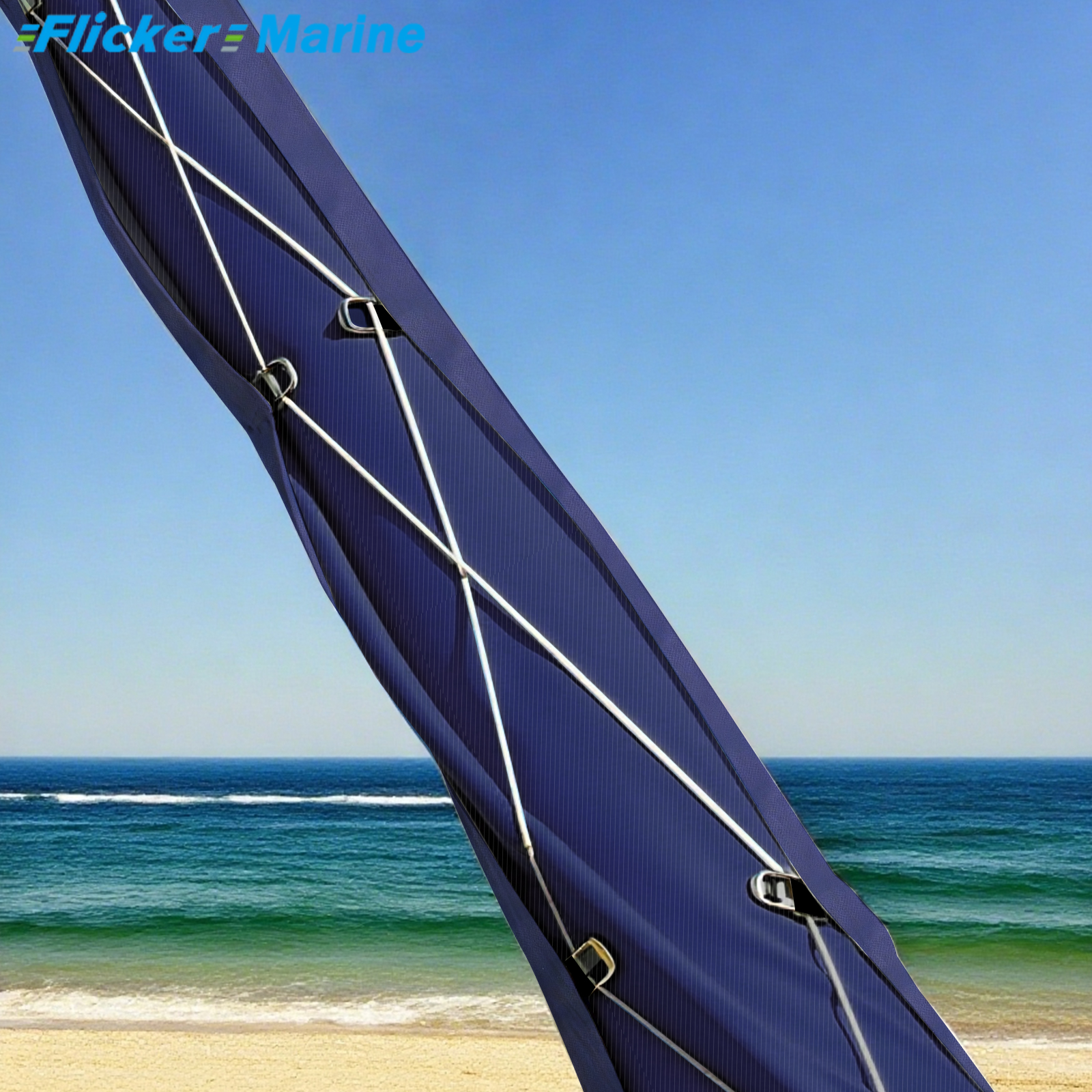 Flicker Furling Jib Sock – All-Weather Headsail Cover with UV Protection (Multiple Sizes)【Size Customization Available】