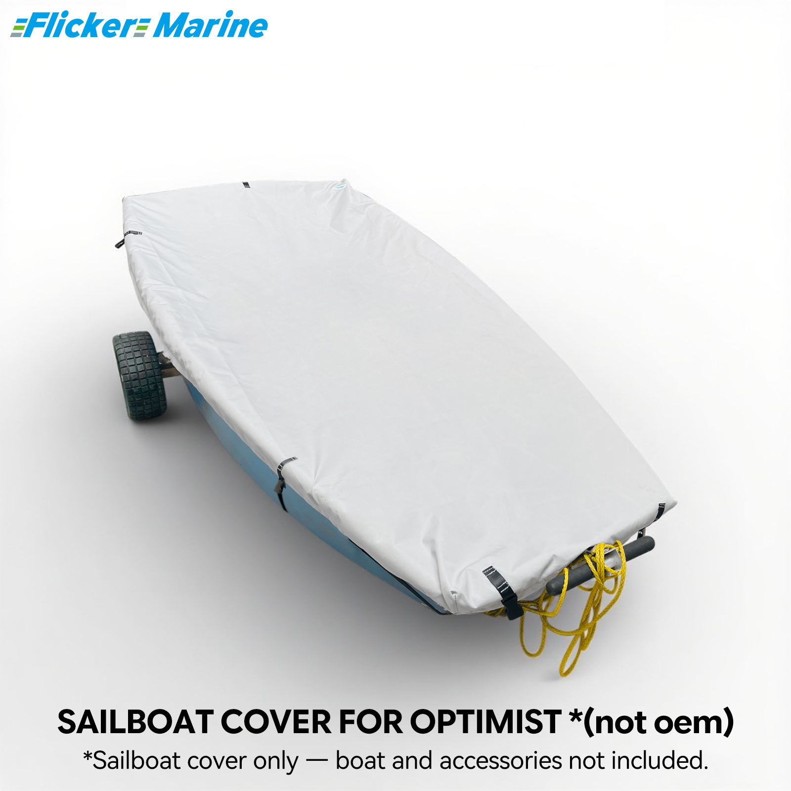 Sailboat Cover for Optimist – Custom Fit Dinghy Cover for Storage, Docking & Trailering