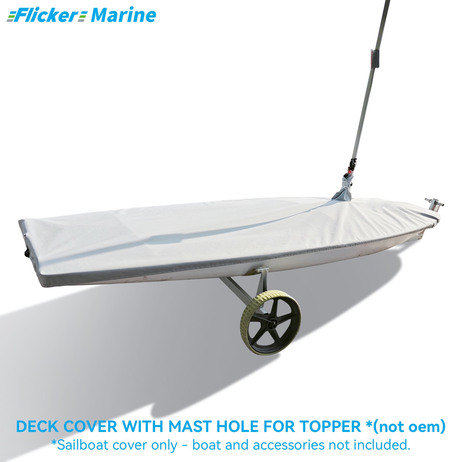 Sailboat Cover for Topper – Custom Fit Dinghy Cover for Storage, Docking & Trailering