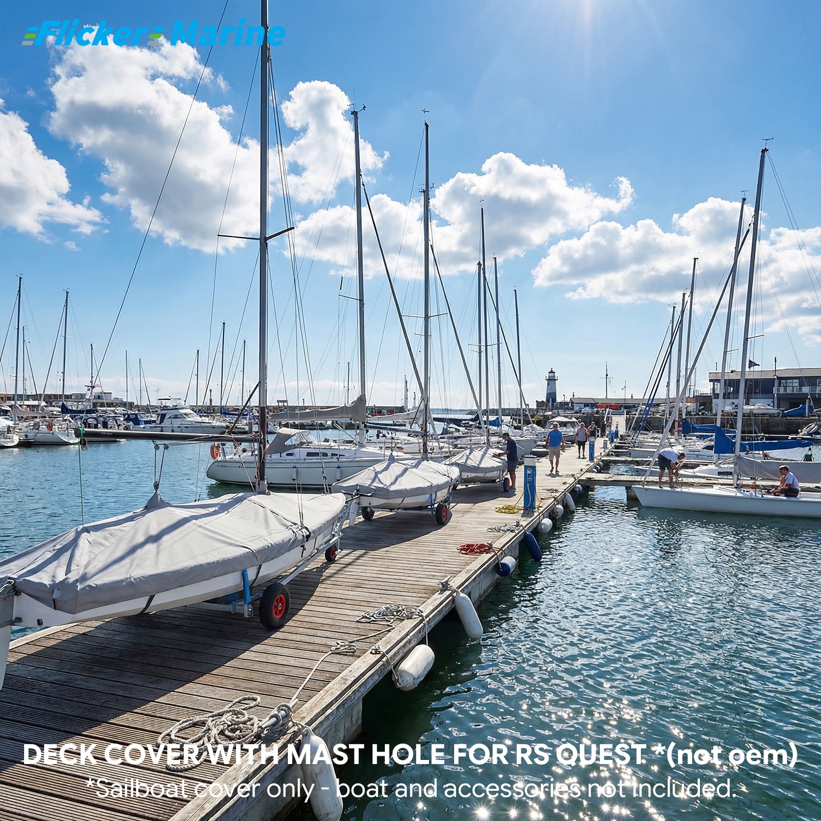 Sailboat Cover for RS Quest – Custom Fit Dinghy Cover for Storage, Docking & Trailering