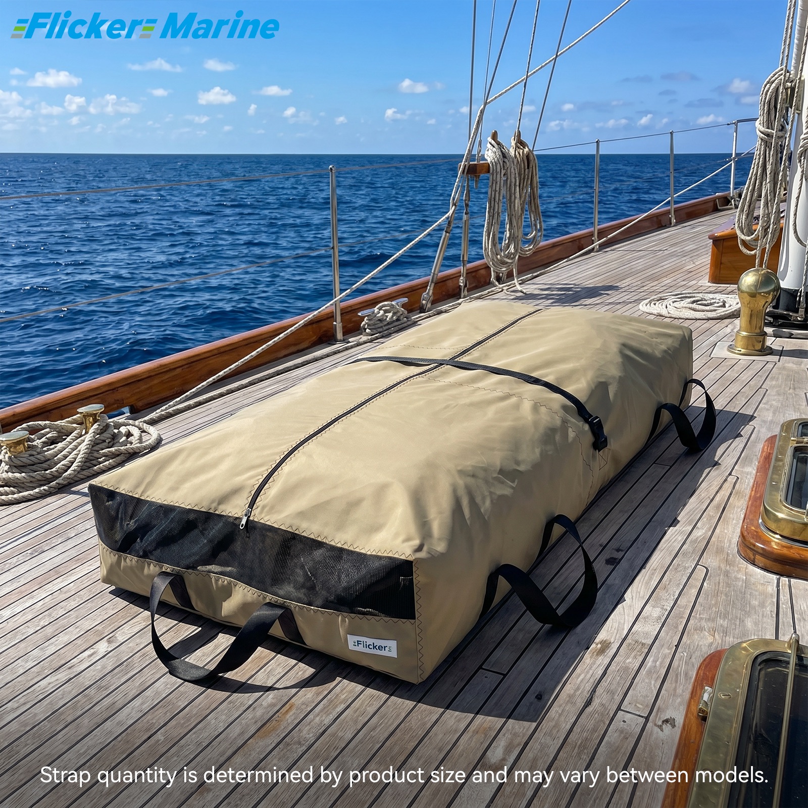 Long Mainsail Storage Bag, UV Resistant Polyester Sail Bag for Sailboats, Reinforced Stitching, Lightweight Foldable Design for Sail Storage and Transport