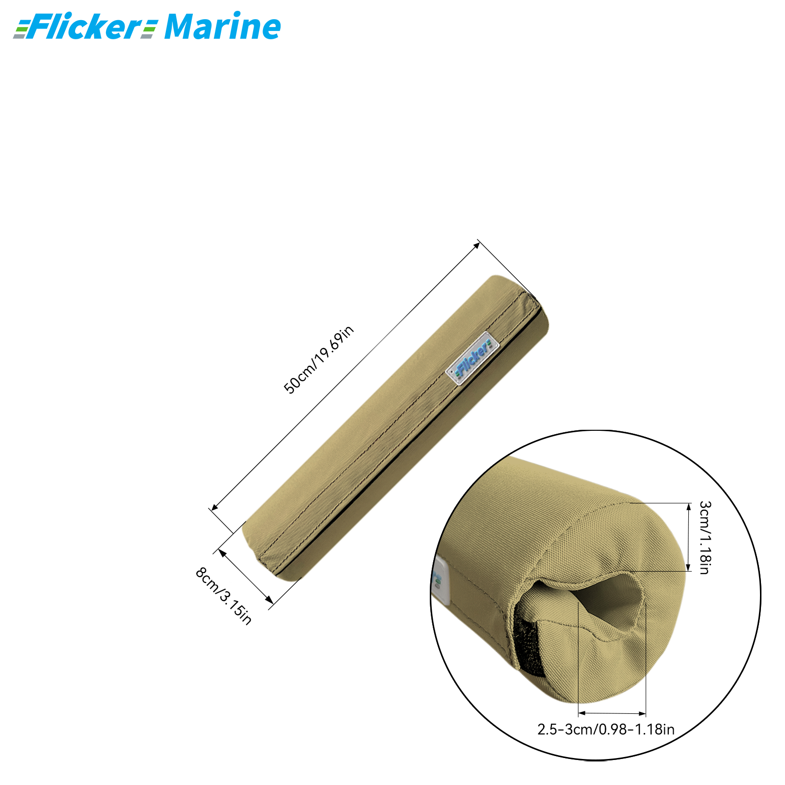 Marine Foam Rail Padding Cover, Thickened Boat Lifeline Foam Protector, UV Resistant Cushion Sleeve for Sailboat and Yacht Railings