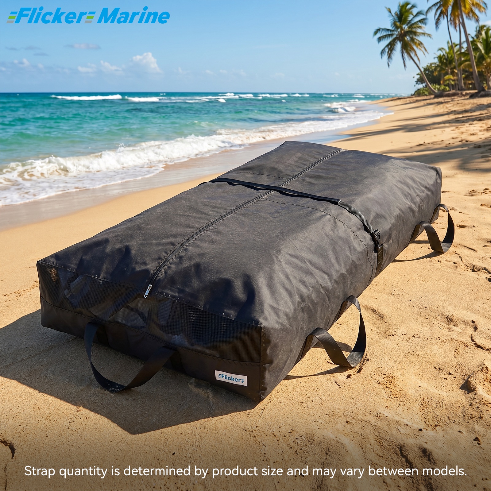 Long Mainsail Storage Bag, UV Resistant Polyester Sail Bag for Sailboats, Reinforced Stitching, Lightweight Foldable Design for Sail Storage and Transport