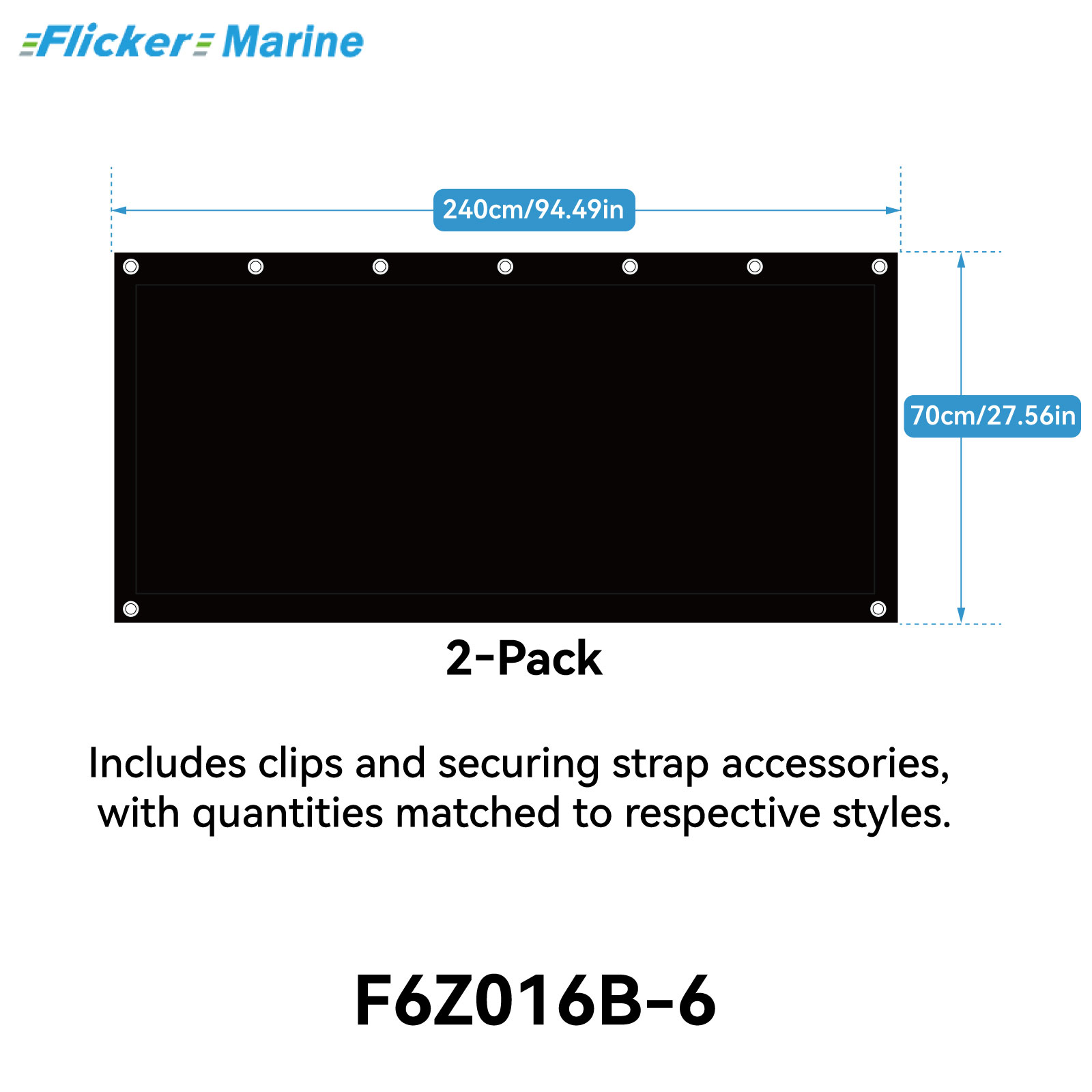 Quick-Release Bimini Side Shade Panels – Premium Sun-Blocking Fabric for Boat Bimini Tops