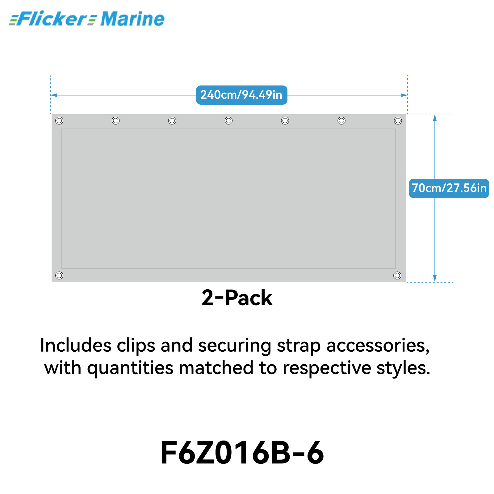 Quick-Release Bimini Side Shade Panels – Premium Sun-Blocking Fabric for Boat Bimini Tops