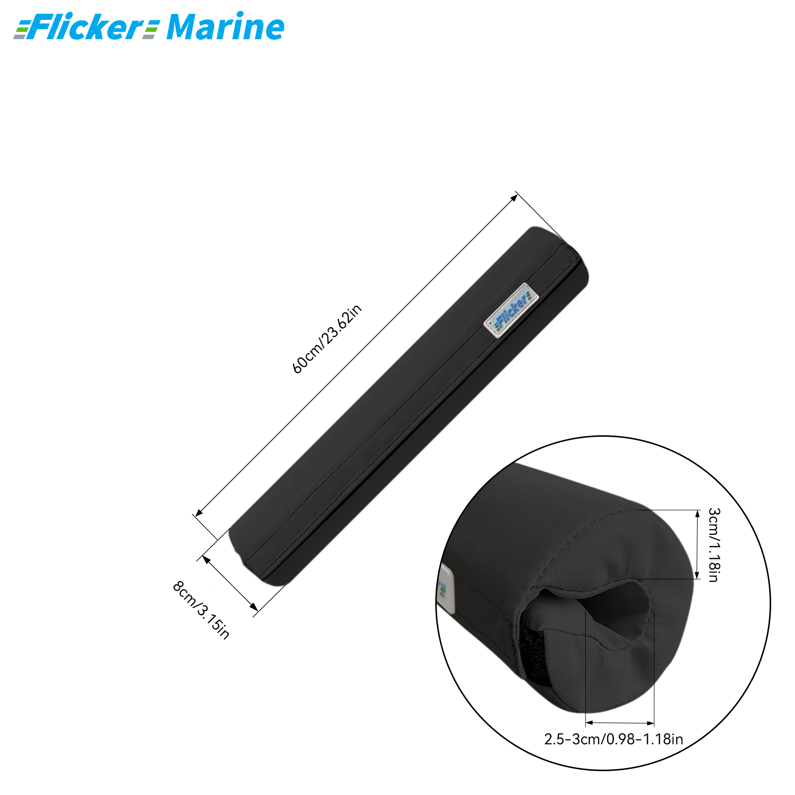 Marine Foam Rail Padding Cover, Thickened Boat Lifeline Foam Protector, UV Resistant Cushion Sleeve for Sailboat and Yacht Railings