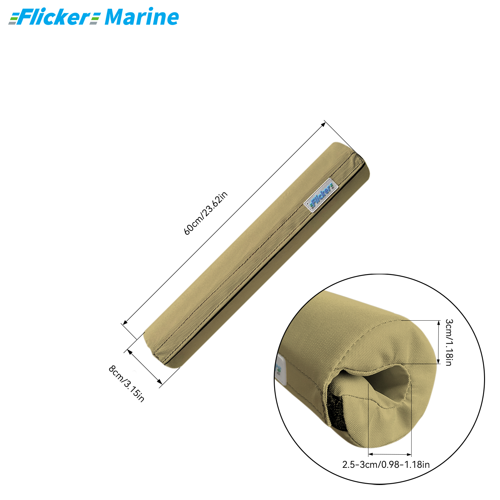 Marine Foam Rail Padding Cover, Thickened Boat Lifeline Foam Protector, UV Resistant Cushion Sleeve for Sailboat and Yacht Railings