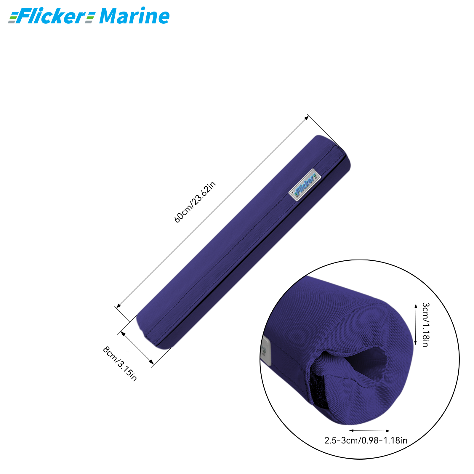 Marine Foam Rail Padding Cover, Thickened Boat Lifeline Foam Protector, UV Resistant Cushion Sleeve for Sailboat and Yacht Railings