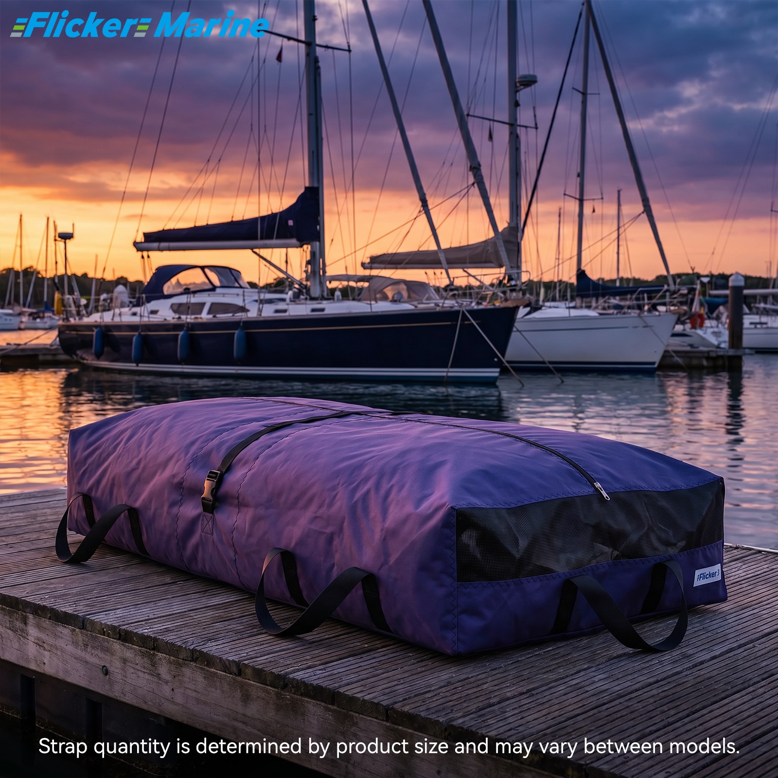Long Mainsail Storage Bag, UV Resistant Polyester Sail Bag for Sailboats, Reinforced Stitching, Lightweight Foldable Design for Sail Storage and Transport