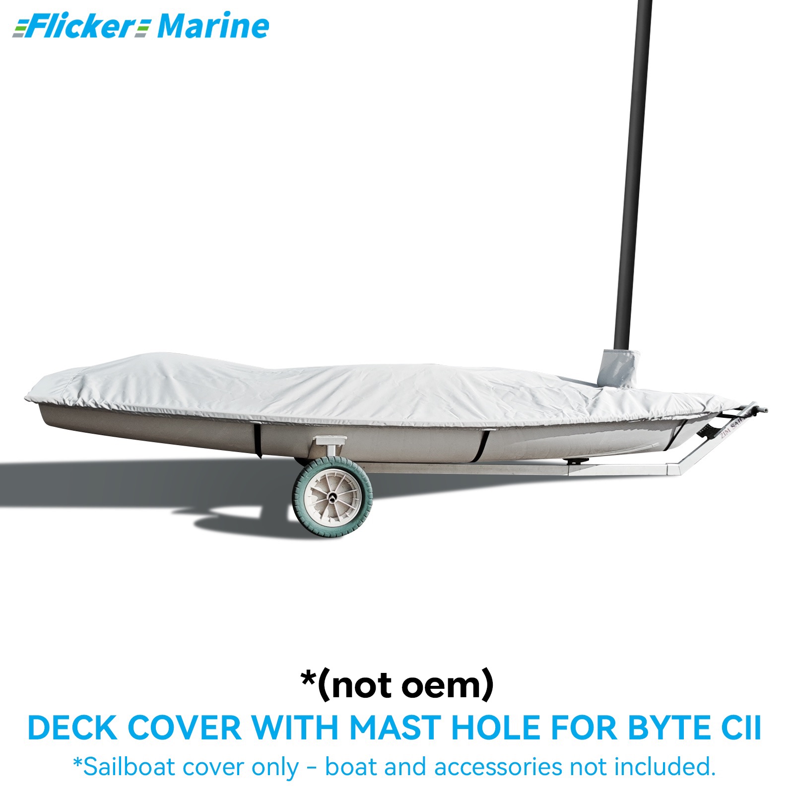 Sailboat Cover for Byte CII – Custom Fit Dinghy Cover for Storage, Docking & Trailering