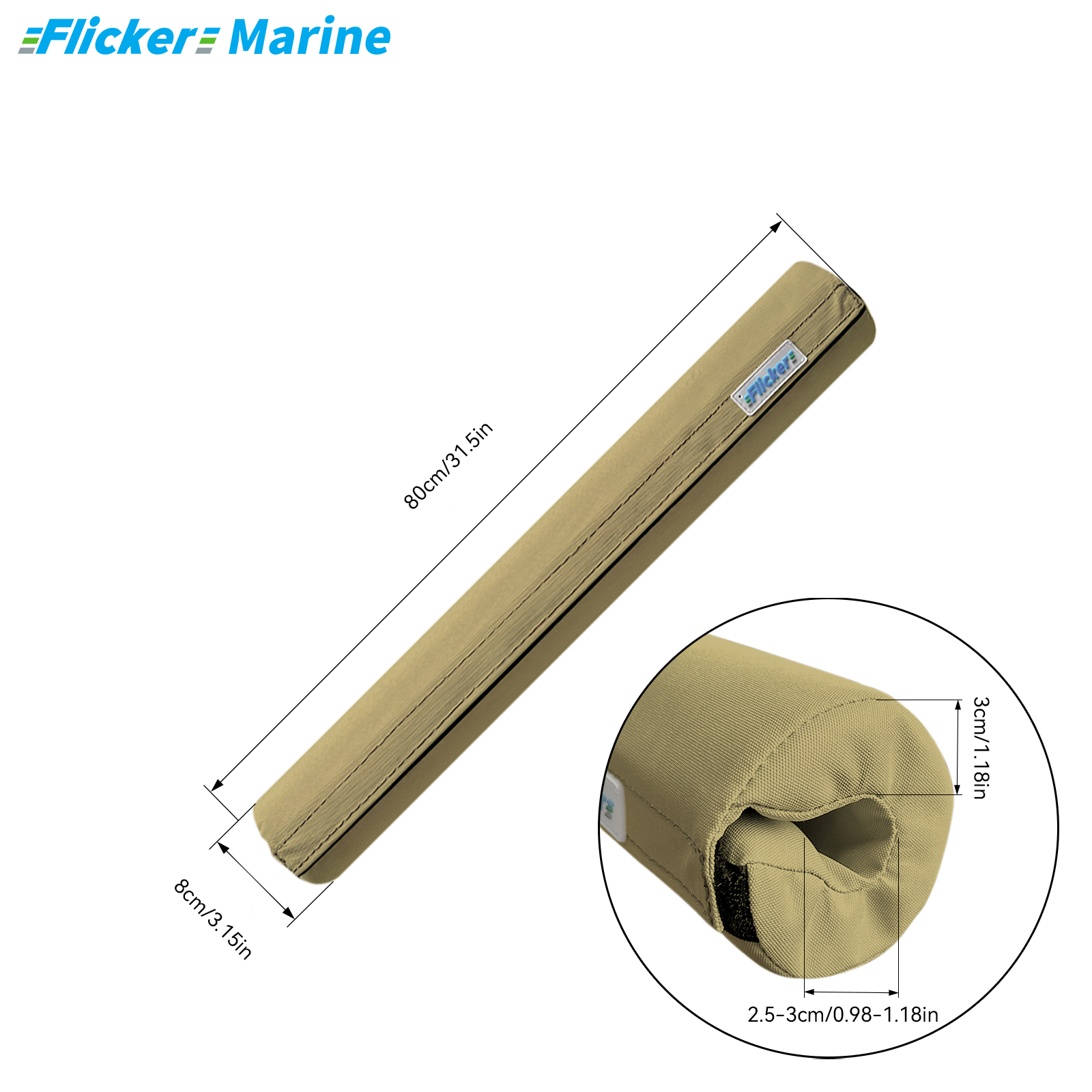 Marine Foam Rail Padding Cover, Thickened Boat Lifeline Foam Protector, UV Resistant Cushion Sleeve for Sailboat and Yacht Railings