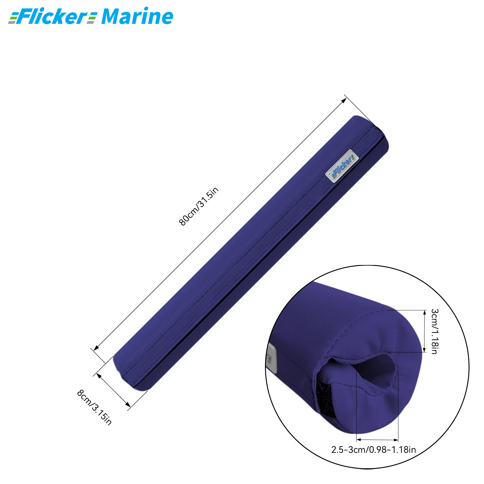 Marine Foam Rail Padding Cover, Thickened Boat Lifeline Foam Protector, UV Resistant Cushion Sleeve for Sailboat and Yacht Railings